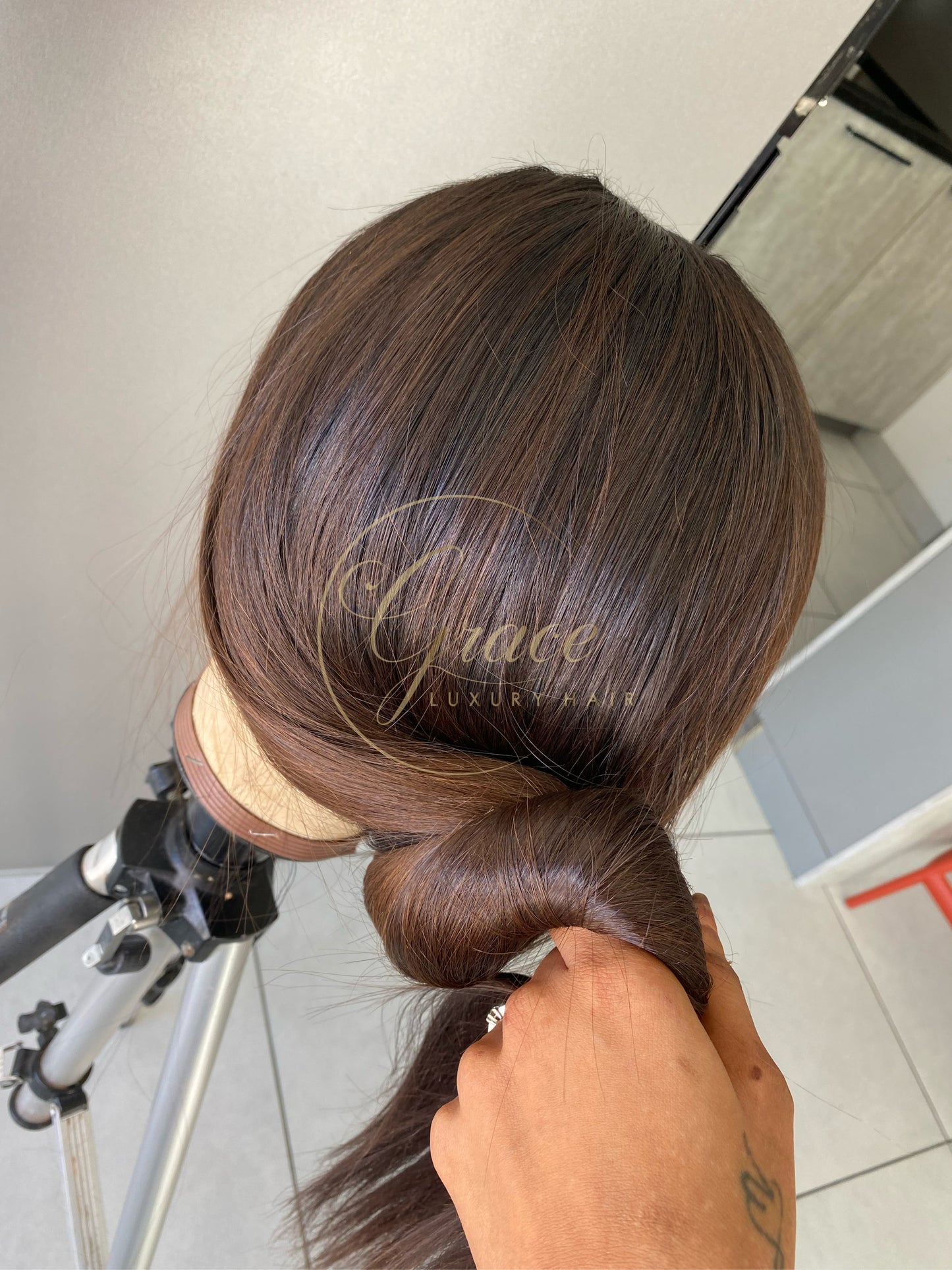 Ash brown 💯 raw hair premium 22’